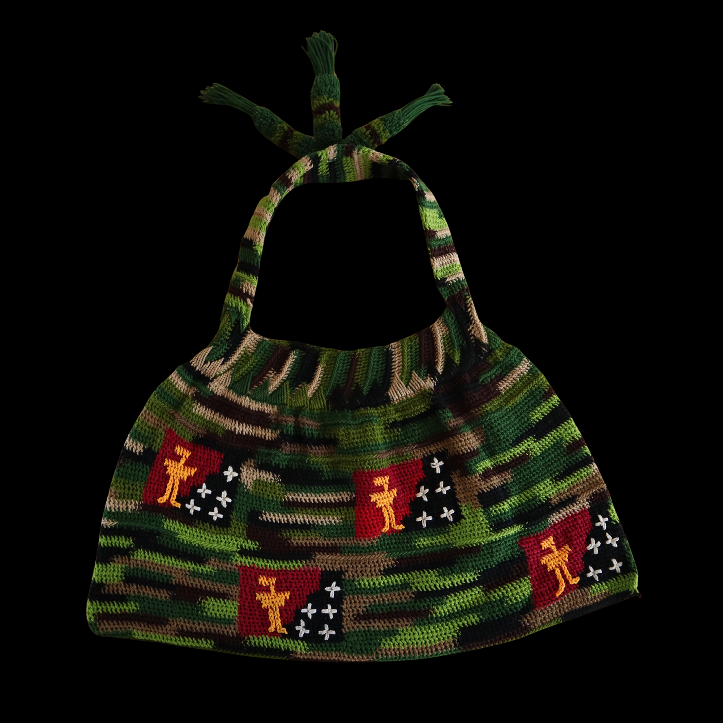Green PNG-Themed Bilum (Pre-Loved)