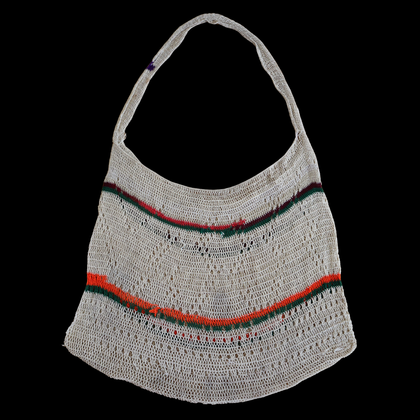 Striped White Bilum (Pre-Loved)