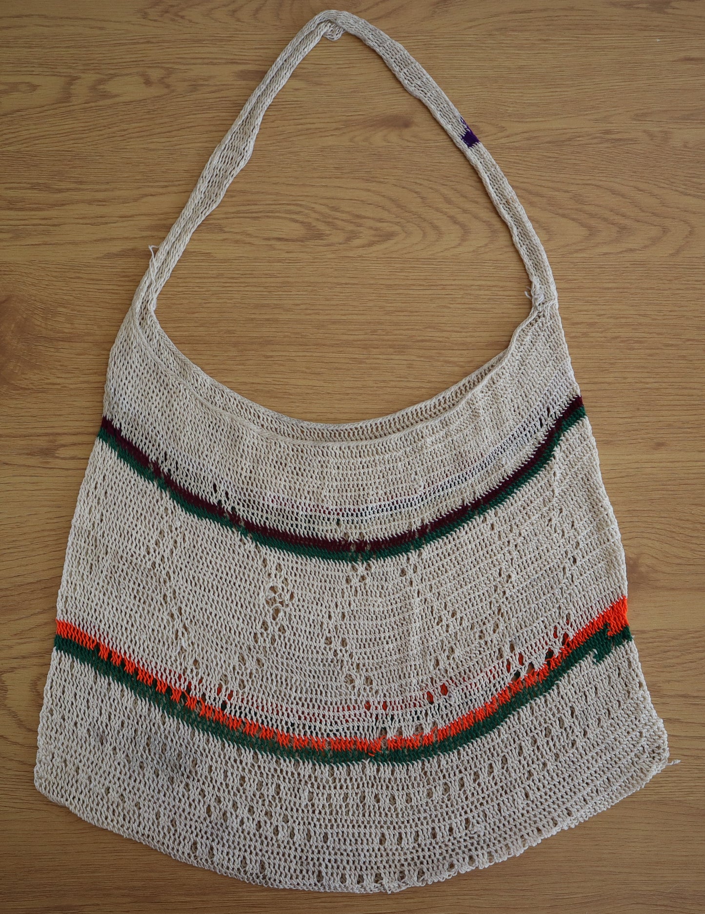Striped White Bilum (Pre-Loved)