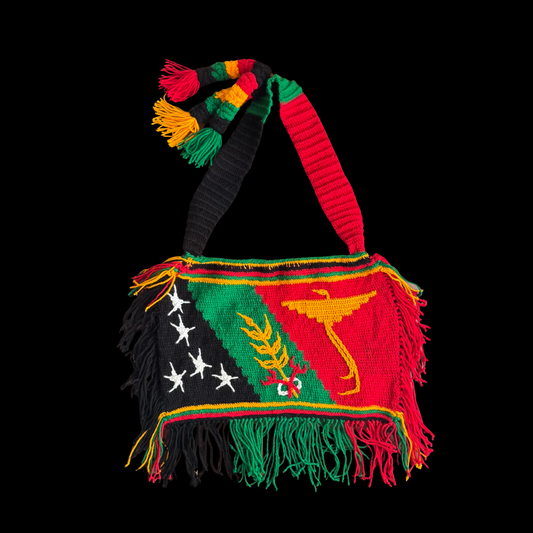 Simbu-Flag Bilum with orange zipper