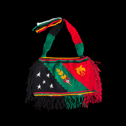 Simbu-Flag Bilum with tassels
