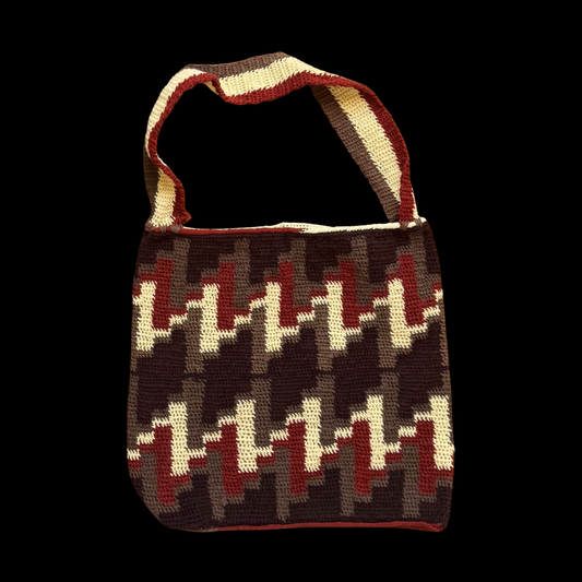 Brown Cream and Red Bilum (Survivor-Made)